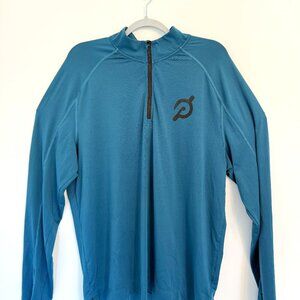 💪 PELOTON Quarter Zip Pullover - Blue - Men's XL 💪 - RHONE